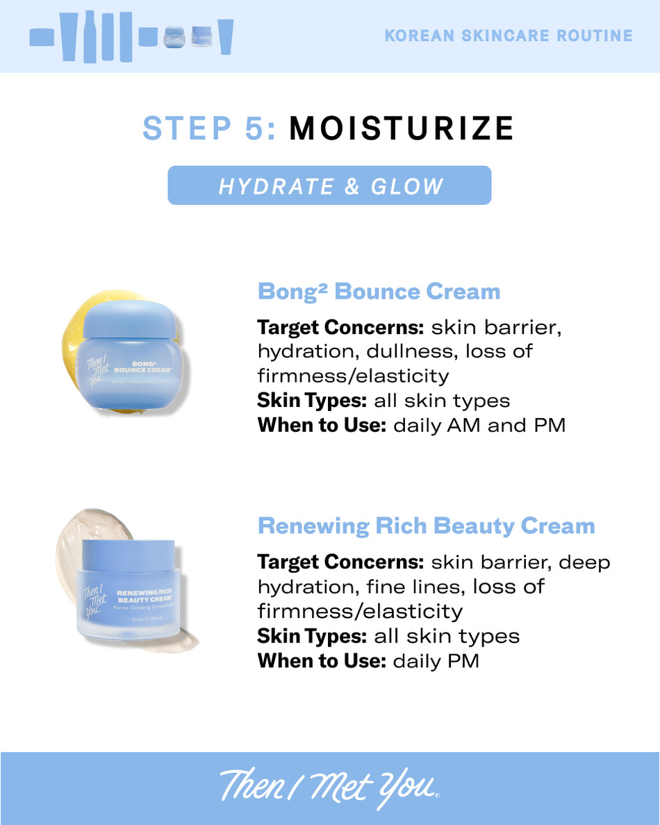 Open jar of Renewing Rich Beauty Cream showing smooth, creamy texture in a light blue container with white lid.